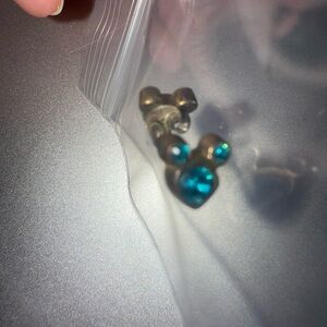 Disney Blue and Silver Earrings